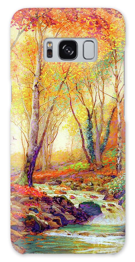 Landscape Galaxy Case featuring the painting Water of Life by Jane Small