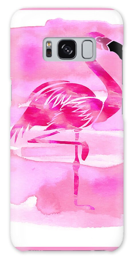 Flamingo Galaxy Case featuring the painting Watercolor Flamingo by Kandy Hurley