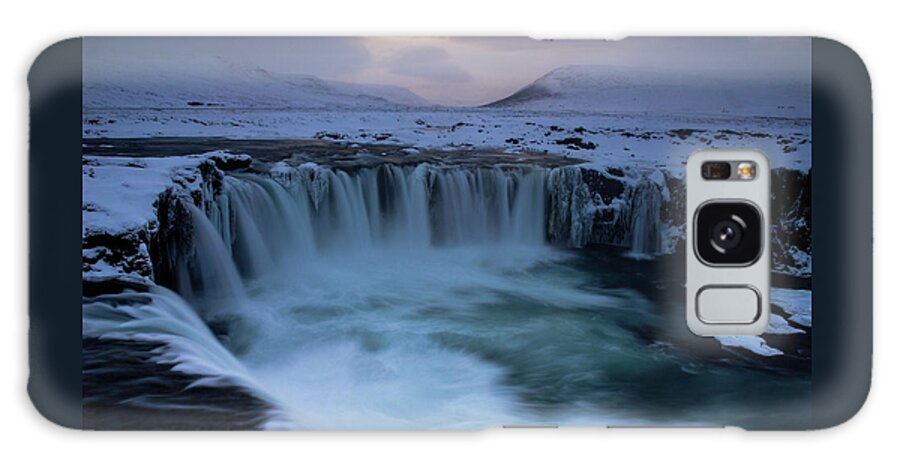 Godafoss Galaxy Case featuring the photograph North Of Eden - Godafoss Waterfall, Iceland by Earth And Spirit