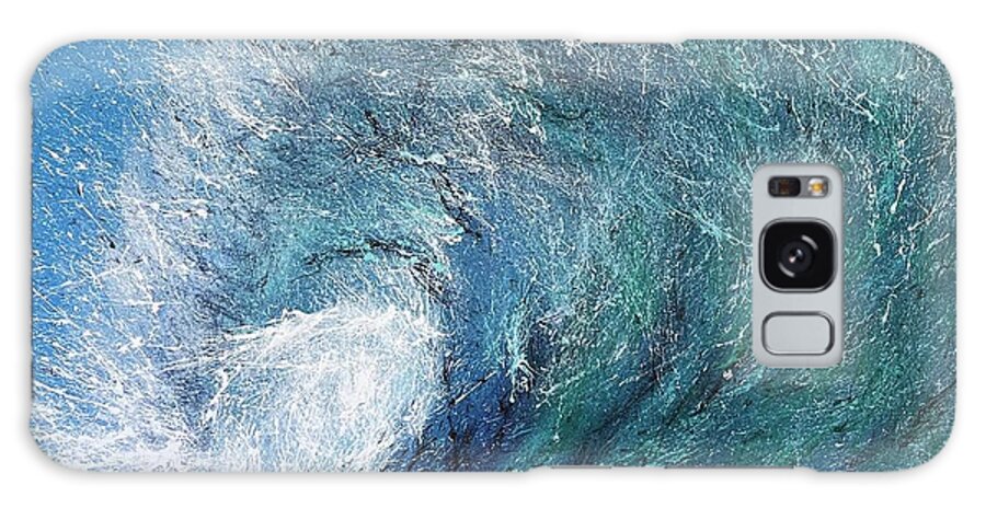 Beach Galaxy Case featuring the painting Wave by Boots Quimby