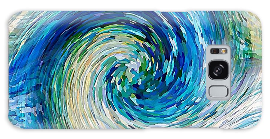 Blue Galaxy Case featuring the digital art Wave to Van Gogh II by David Manlove