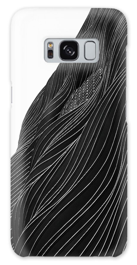 B&w Galaxy Case featuring the photograph Waves of Black and White by Christi Kraft