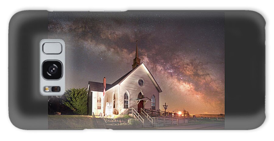 Nightscape Galaxy Case featuring the photograph Wesley Chapel by Grant Twiss