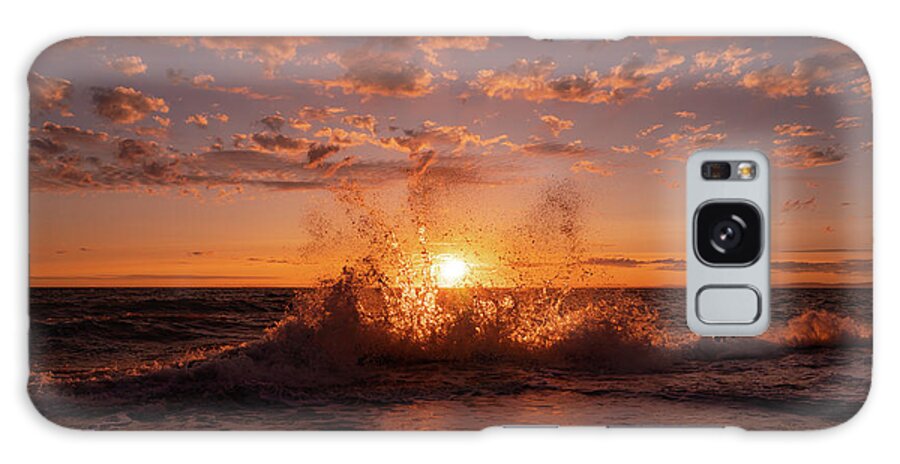 Sunset Galaxy Case featuring the photograph West Beach Sunset 1 by Gary Skiff
