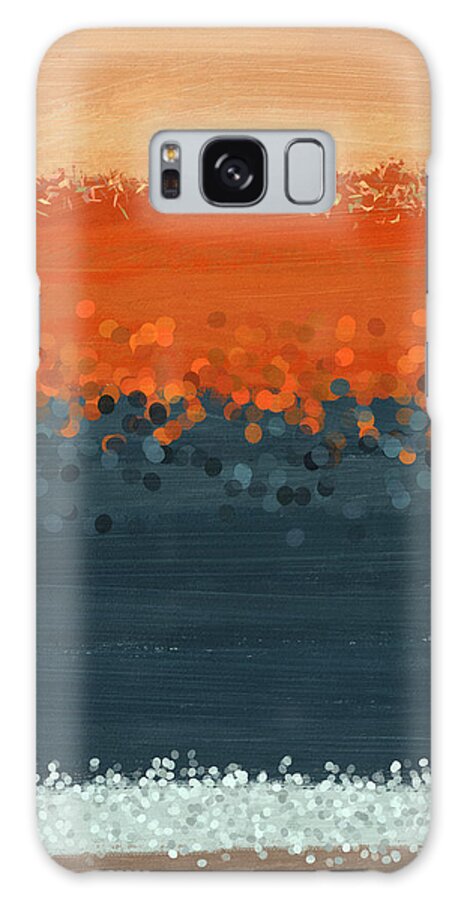 Abstract Galaxy Case featuring the painting Western Edge 2- Art by Linda Woods by Linda Woods