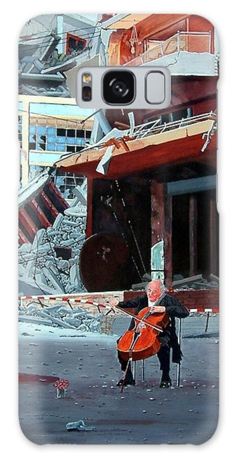 War Galaxy Case featuring the painting What Else Can I Do? by Sam Hall