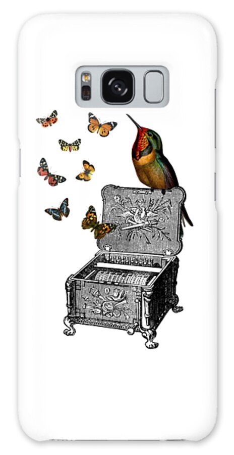 Bird Galaxy Case featuring the digital art Whimsy Melody by Madame Memento