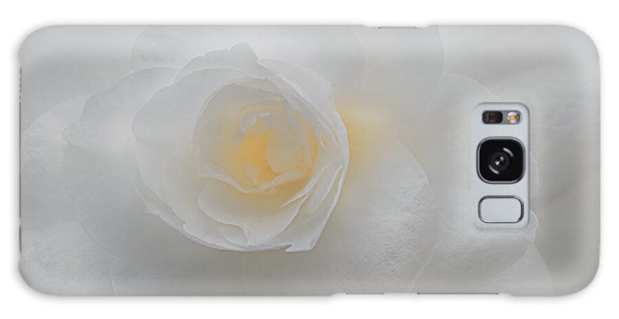 Camellia Galaxy Case featuring the photograph White Camellia by Sylvia Goldkranz