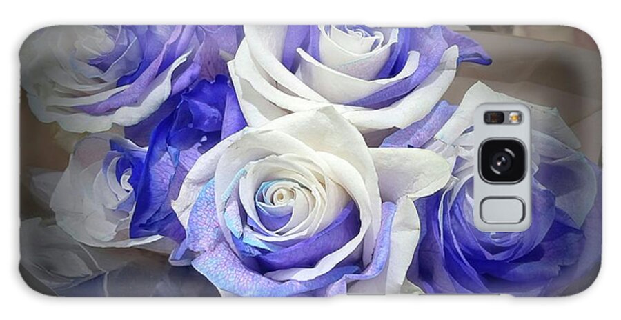 Roses Galaxy Case featuring the photograph White Tinted Purple Roses by Vickie G Buccini