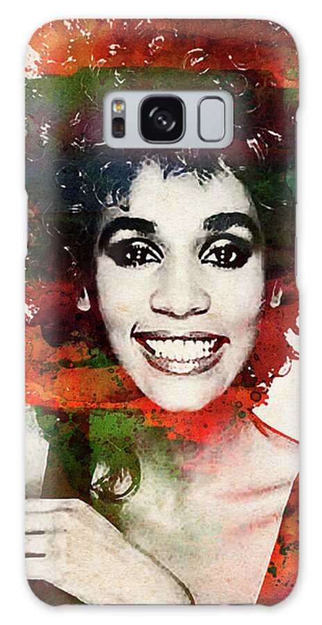Whitney Houston colorful watercolor portrait Tote Bag by Mihaela