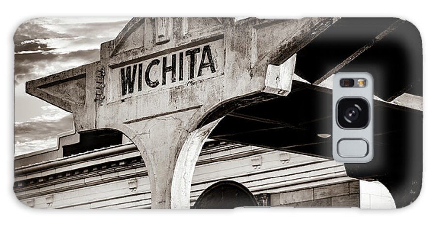 Wichita Kansas Galaxy Case featuring the photograph Wichita Kansas Union Station Architecture At Sunset in Sepia by Gregory Ballos