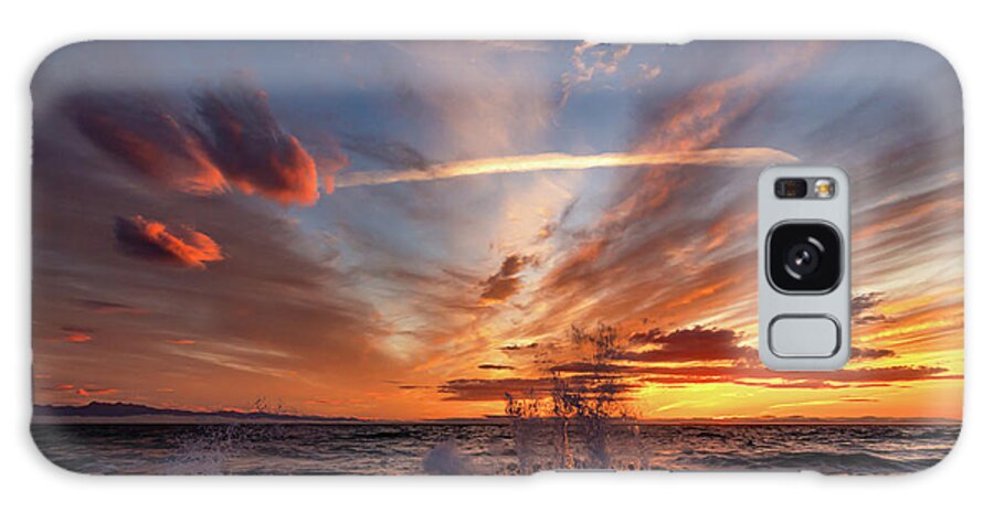 Sunset Galaxy Case featuring the photograph Wild Sunset by Gary Skiff