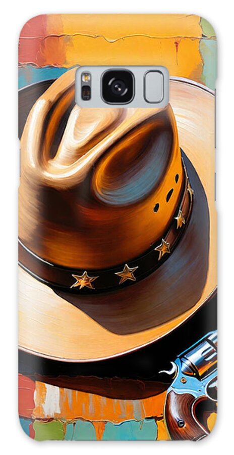 Western Galaxy Case featuring the painting Wild West No.1 by My Head Cinema