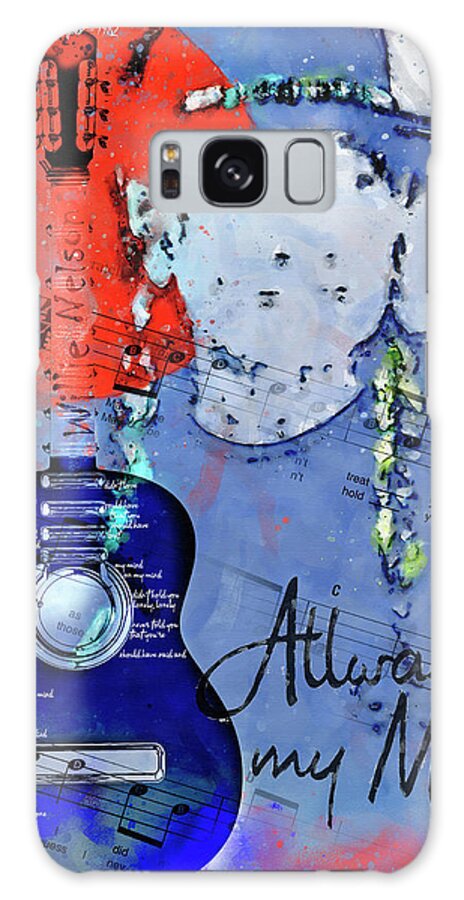 Singer Galaxy Case featuring the digital art Willie Nelson 1982 by Rob Smith's