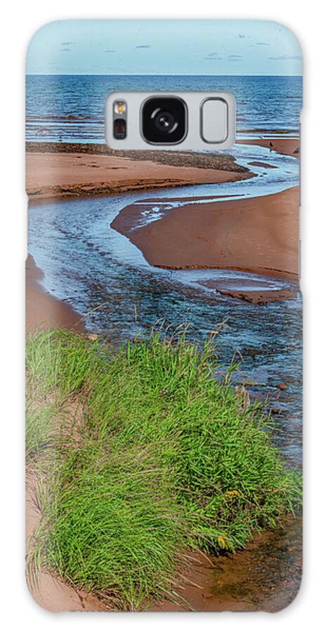 Prince Edward Island Galaxy Case featuring the photograph Winding Out To Sea by Marcy Wielfaert