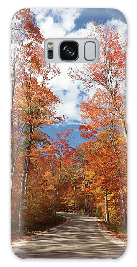 Fall Galaxy Case featuring the photograph Winding Through the Fall Colors by David T Wilkinson