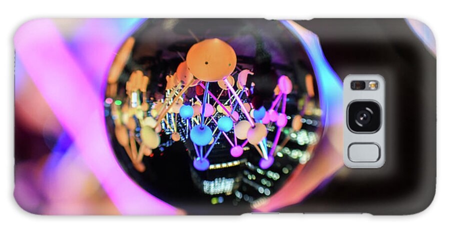 Glass Ball Galaxy Case featuring the photograph Winter lights globe by Andrew Lalchan