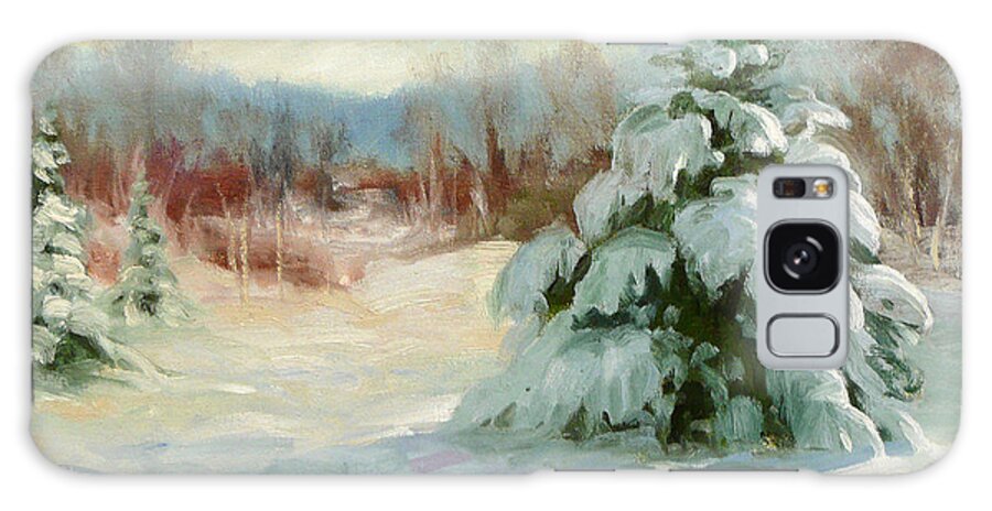 Utah Galaxy Case featuring the painting Winter Morning by Susan N Jarvis