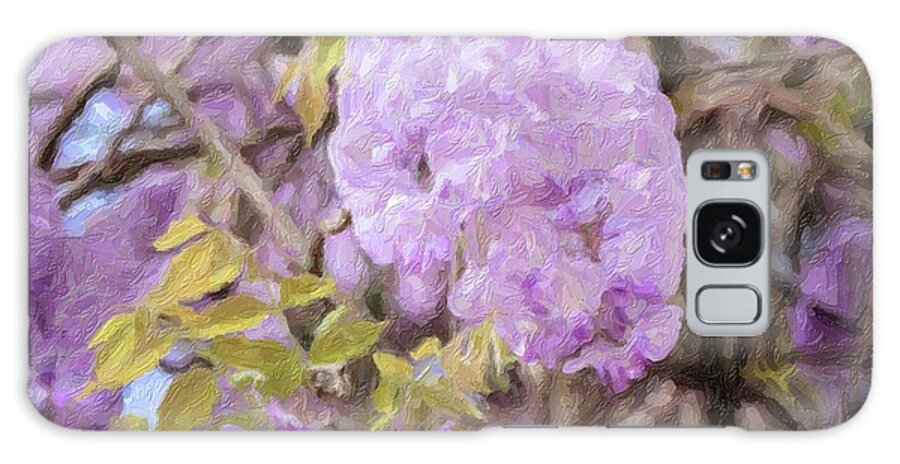Wisteria Galaxy Case featuring the photograph Wisteria Bloom by Carolyn Ann Ryan