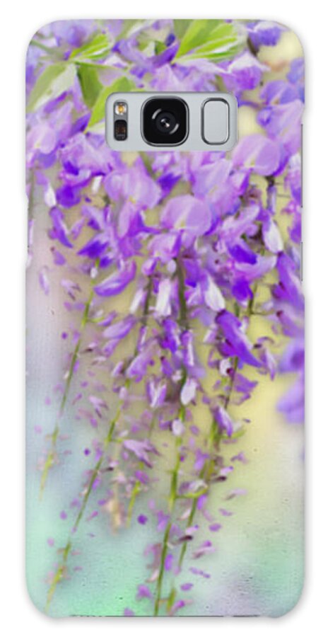 Wisteria Galaxy Case featuring the mixed media Wisteria Dream by Morag Bates