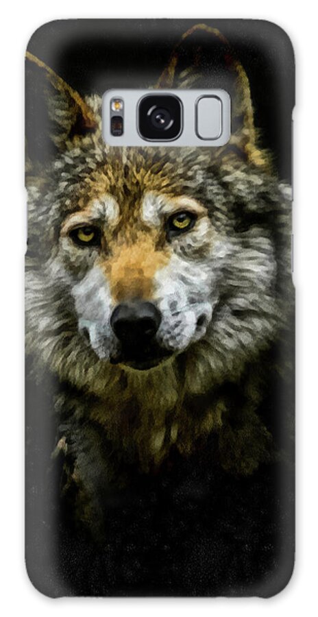 Wolf Galaxy Case featuring the digital art Wolf Portrait by Ernest Echols