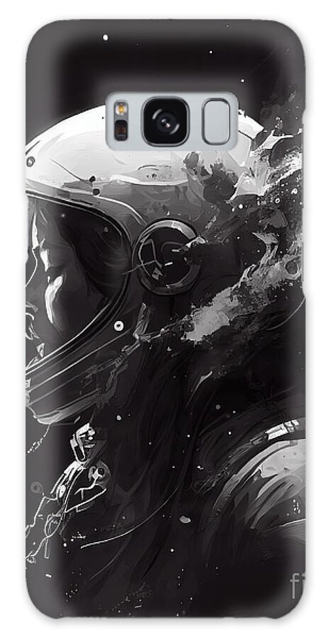 Leader Galaxy Case featuring the painting Women Astronaut by N Akkash