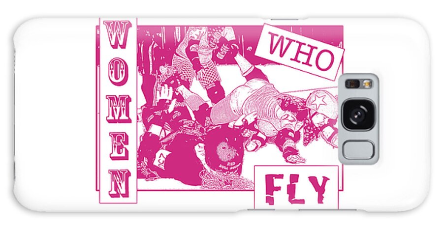 Roller Derby Galaxy Case featuring the digital art Women Who Fly Original by Christopher W Weeks