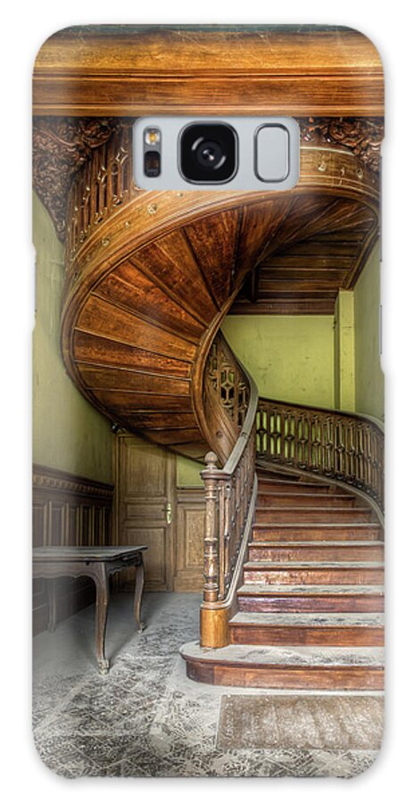 Abandoned Galaxy Case featuring the photograph Wooden Staircase by Roman Robroek