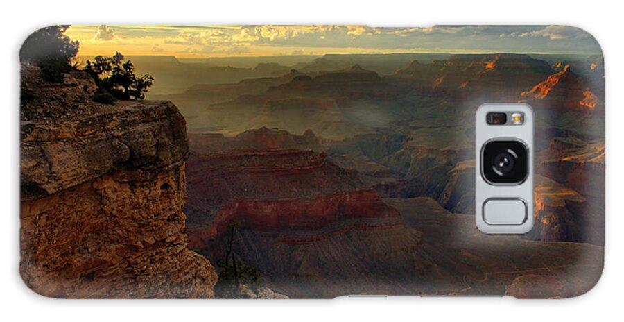 Grand Canyon Galaxy Case featuring the photograph Yavapai Point Sunset, Grand Canyon by Stephen Vecchiotti