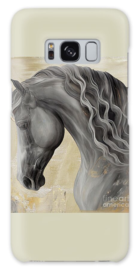 Horse Painting Galaxy Case featuring the painting Checkmate I by Mindy Sommers