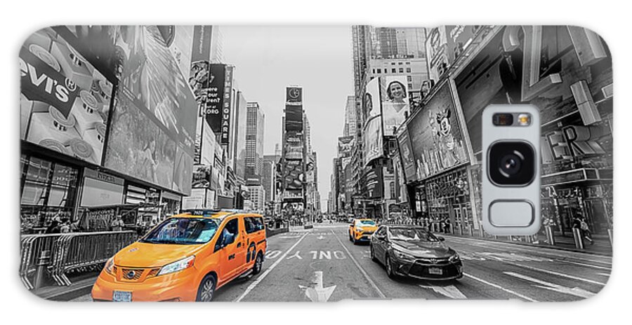 Advertisement Galaxy Case featuring the photograph Yellow Cab by Manjik Pictures