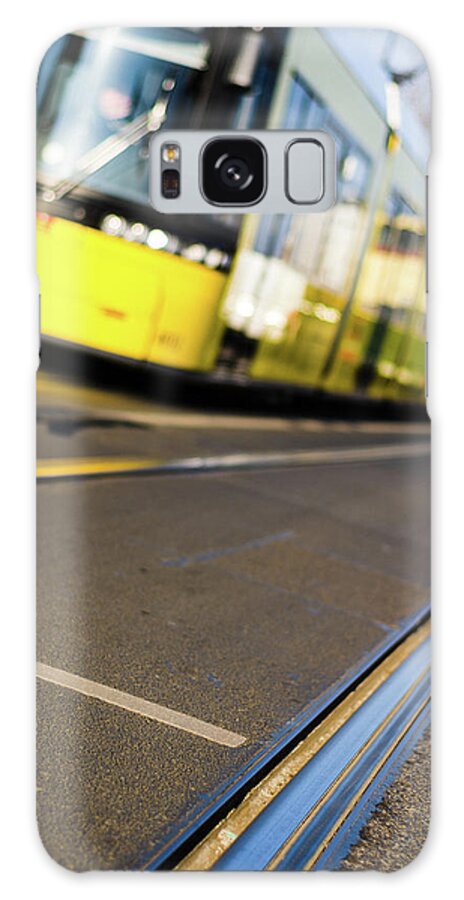 Tram Galaxy Case featuring the photograph Yellow Tram by Gavin Lewis