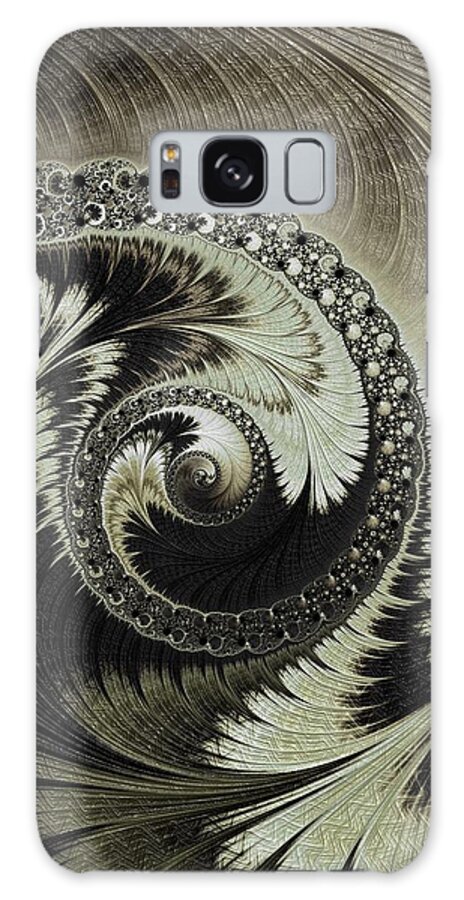 Yin And Yang Galaxy Case featuring the digital art Yin and Yang #2 by Mary Ann Benoit