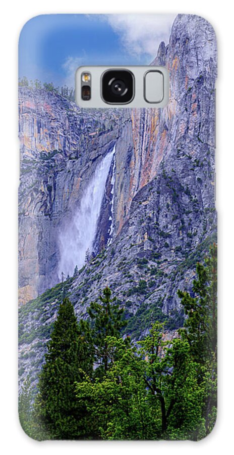 Yosemite Falls Galaxy Case featuring the photograph Yosemite Falls in Spring 2 by Lindsay Thomson