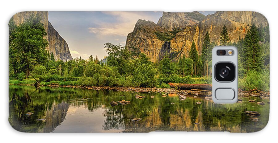 Valley View Galaxy Case featuring the photograph Yosemite Valley View Reflections, Yosemite National Park by Abigail Diane Photography