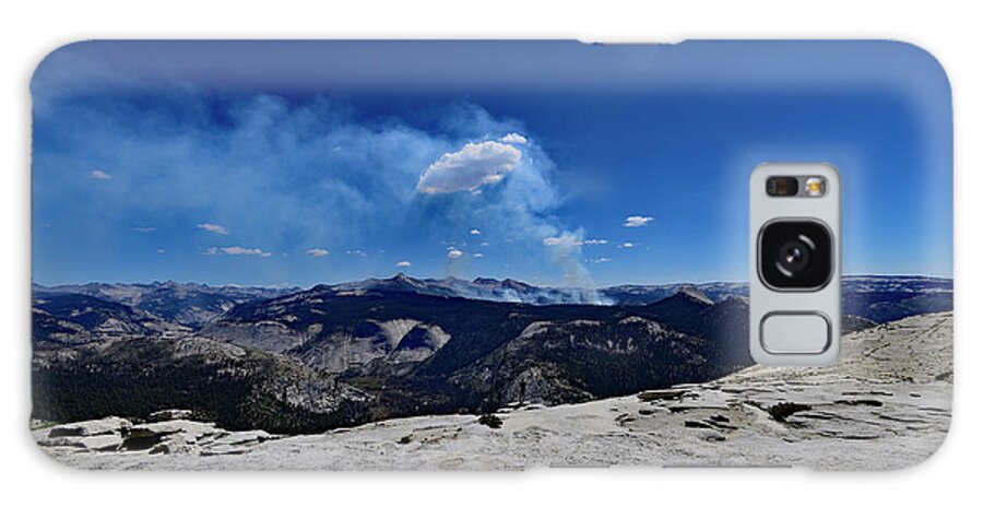Half Dome Summit Galaxy Case featuring the photograph Yosemite View from Half Dome Summit by Amazing Action Photo Video