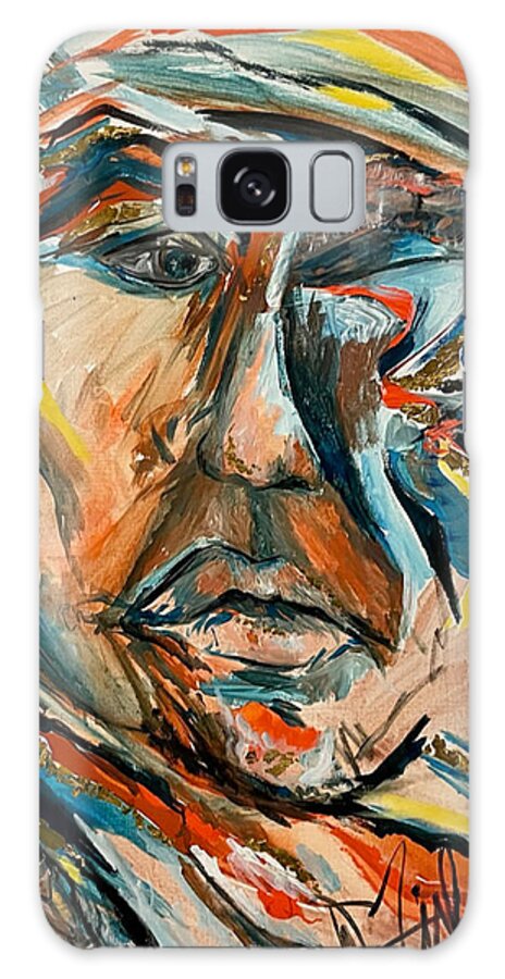 Portrait Galaxy Case featuring the painting You by Dawn Caravetta Fisher