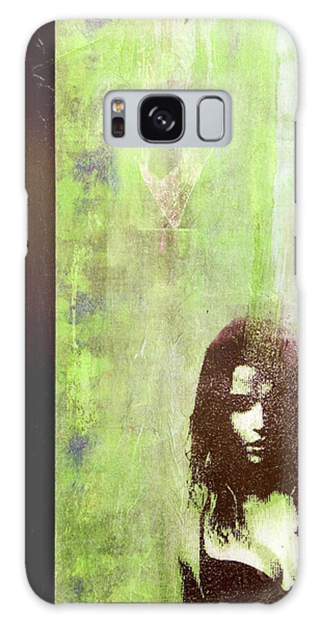Abstract Galaxy Case featuring the painting Your Social Skills Resemble Arson by Bobby Zeik