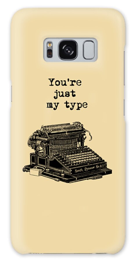 Typewriter Galaxy Case featuring the digital art You're Just My Type Typewriter by Madame Memento