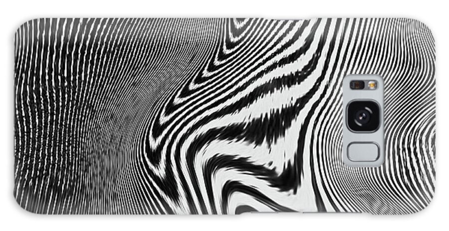  Galaxy Case featuring the digital art Zebra Topography by Melinda Firestone-White