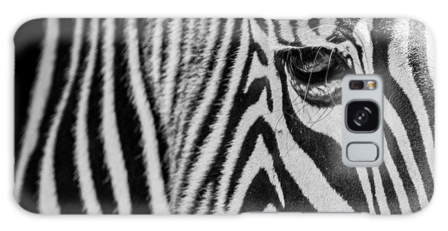 Zebra Galaxy Case featuring the photograph Zebra's Eye by Holly Ross
