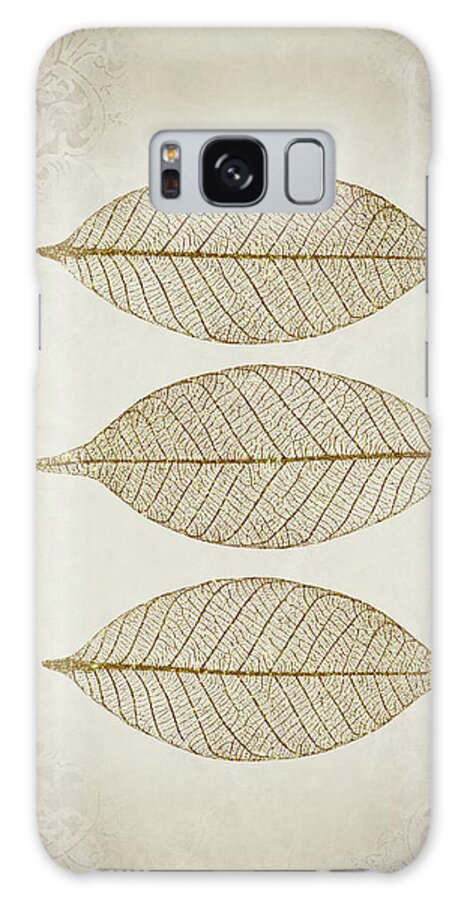 Leaf Galaxy Case featuring the photograph Zen leaves by Delphimages Photo Creations