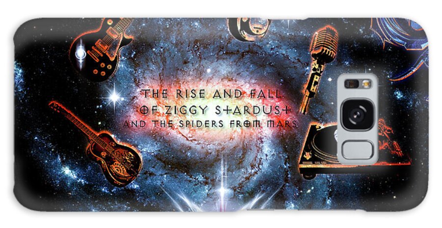 Classic Rock Galaxy Case featuring the digital art Ziggy Stardust by Michael Damiani