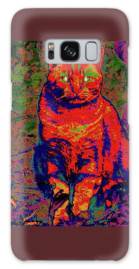 Cat Galaxy Case featuring the digital art Zombie Cat by Larry Beat