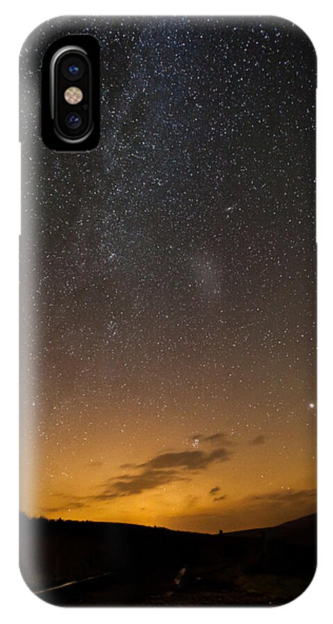Astrophotography iPhone X Case featuring the photograph Road to the Milky Way by B Cash