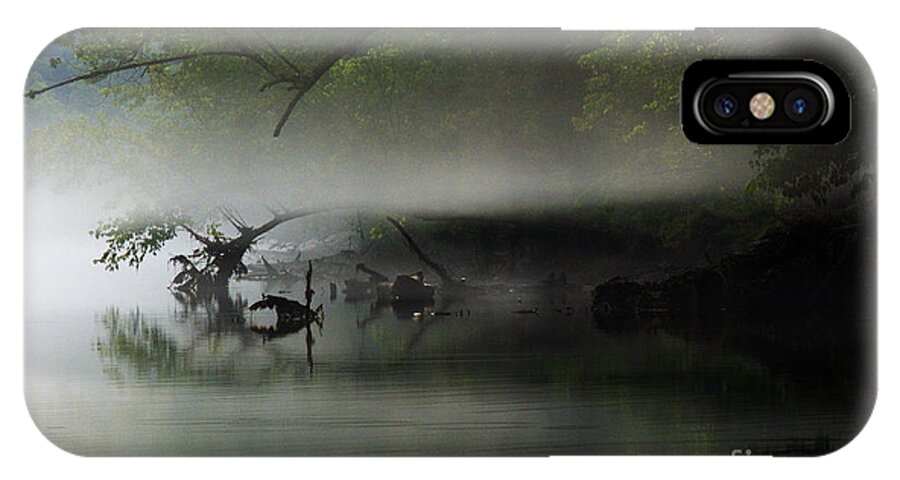 Fog iPhone X Case featuring the photograph The Fog Lifts by Douglas Stucky