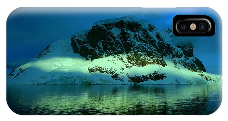 Iceberg iPhone X Case featuring the photograph Antarctic Fiord #1 by Amanda Stadther