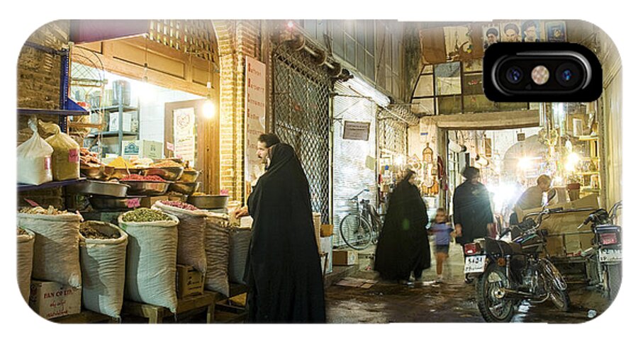 Isfahan iPhone X Case featuring the photograph Bazaar Market In Isfahan Iran #1 by JM Travel Photography