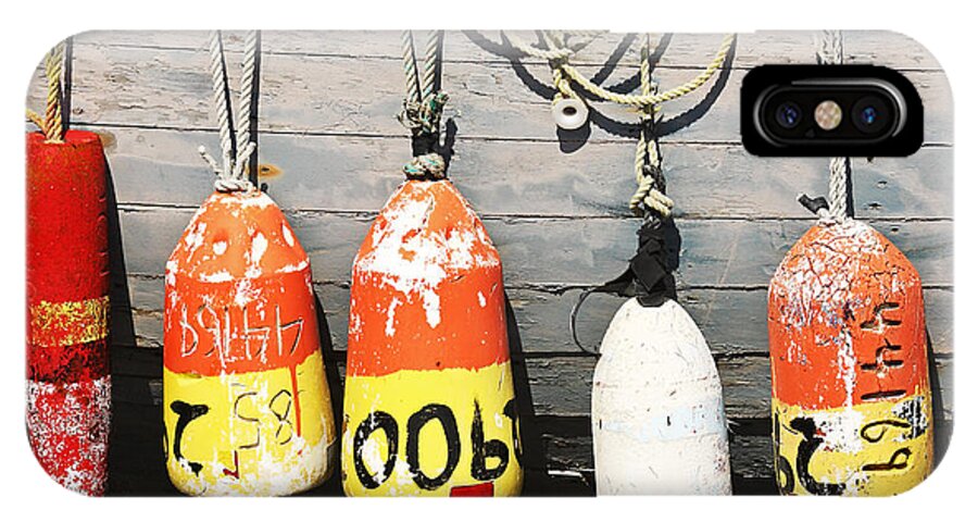Buoy iPhone X Case featuring the photograph Buoys #1 by Dawn J Benko