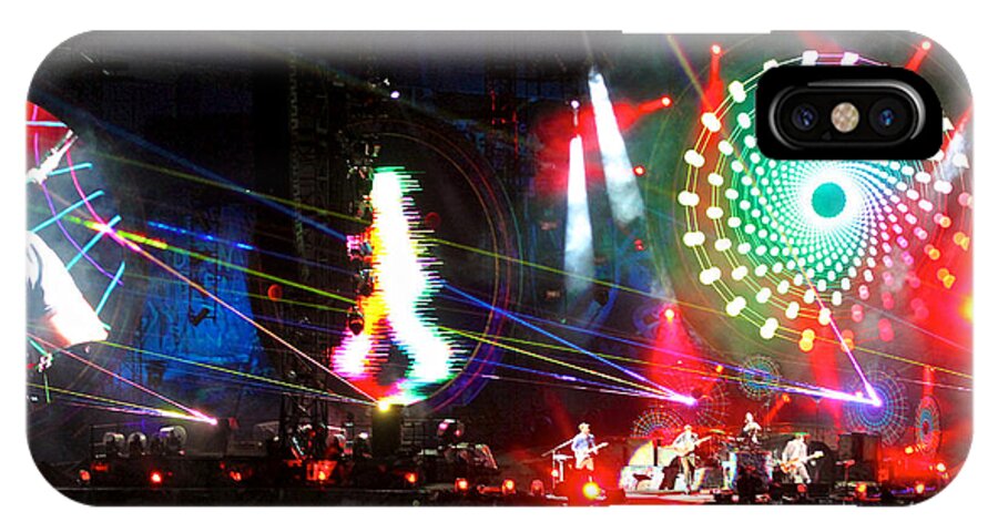 Coldplay Sydney 2012 iPhone X Case featuring the photograph Coldplay - Sydney 2012 #4 by Chris Cousins